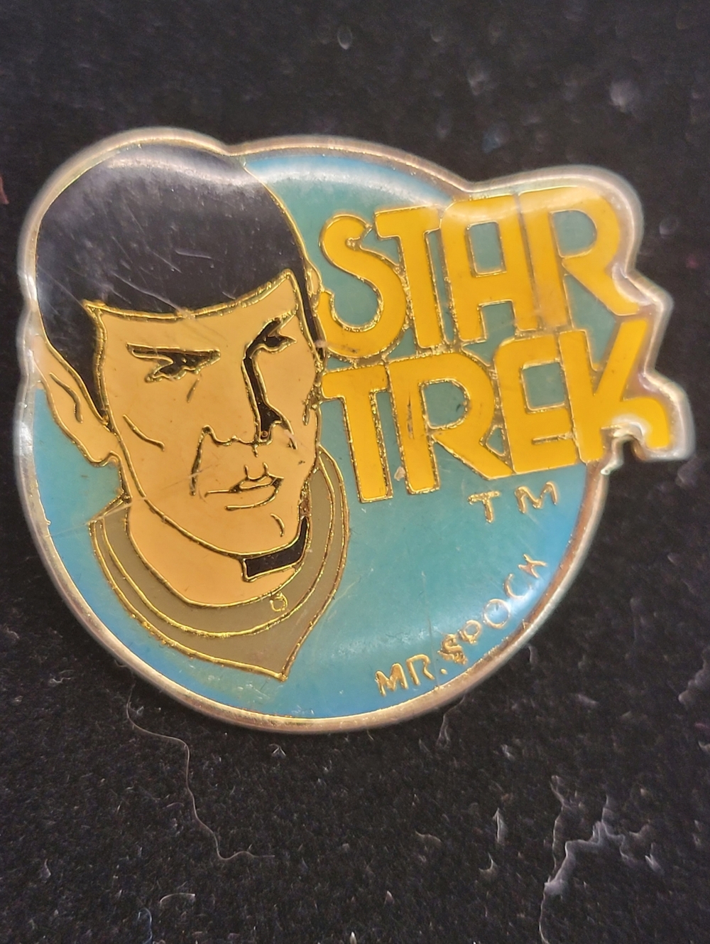 Dr. Spock Star Trek Enamel Pin Orginal Paramont Collectable